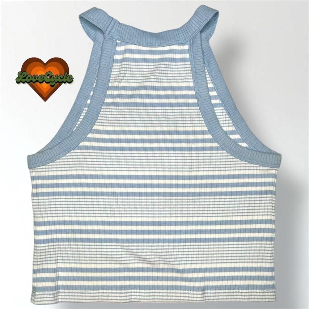 Women's AE Cropped Striped Ribbed Tank Top Bundle – Real Good Collection - Picture 6 of 8